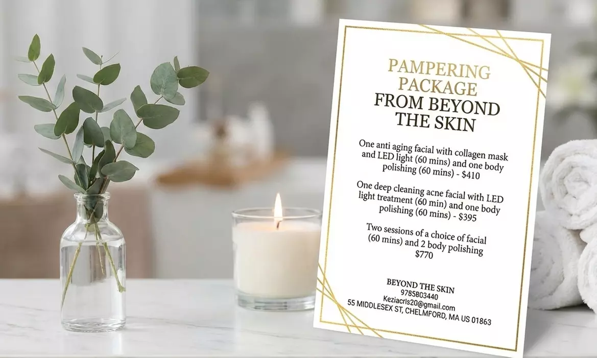 Refreshing Full Body Polishing and Facial Treatmentswith LED Treatment