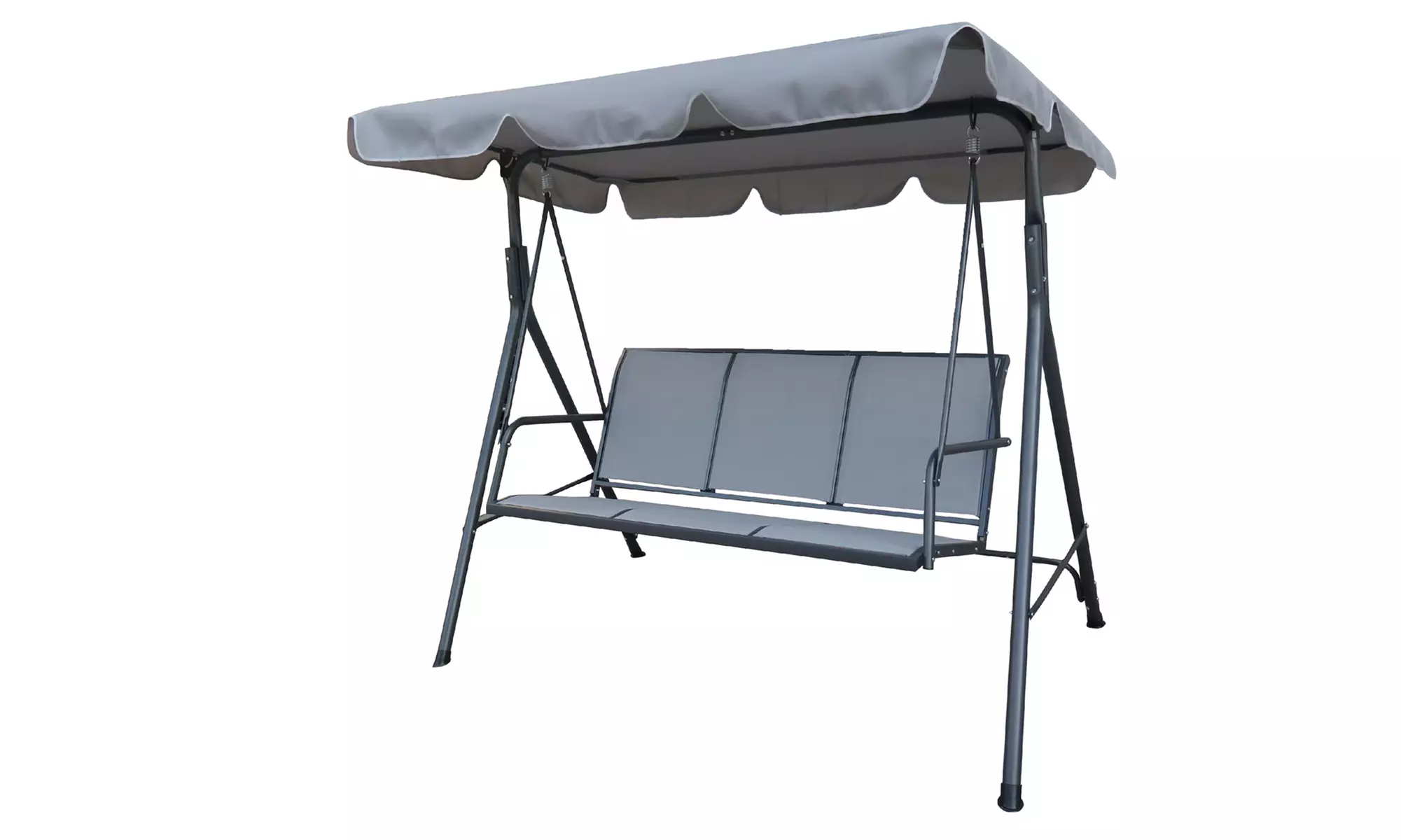 Dondoli in acciaio e poliestere 3 posti Camillo Rigamonti