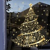 Image 5: Golden Christmas Tree Printed Stickers for Window Decoration