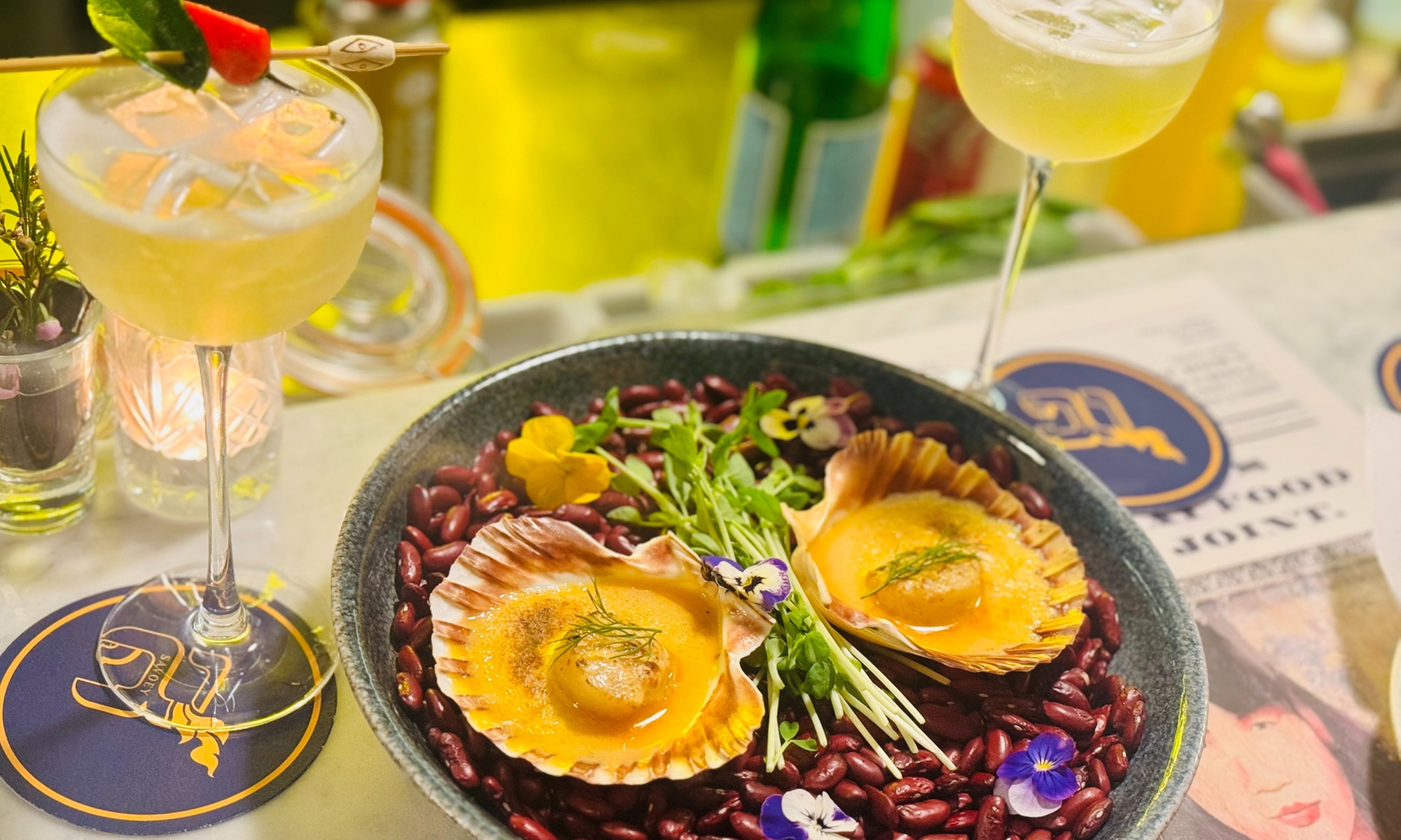 6 or 10 Course Omakase Cocktail Tasting with Gourmet Bites for 2 or 4!