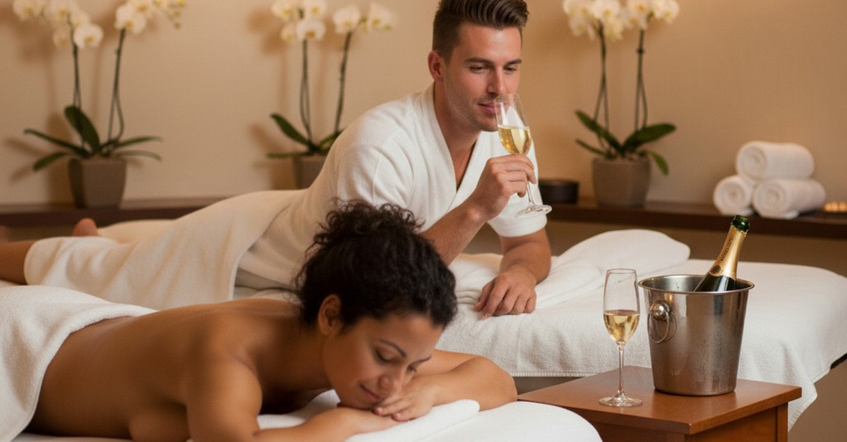 Circuito de spa en pareja con masaje en Málaga