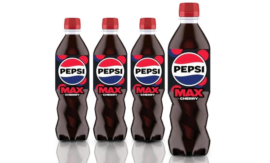 Image 2: Pepsi Max Cherry - 24 Pack of 500ml Bottles, No Sugar, Low Calorie
