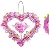 Image 3: LEGO Inspired Heart Wreath Building Blocks