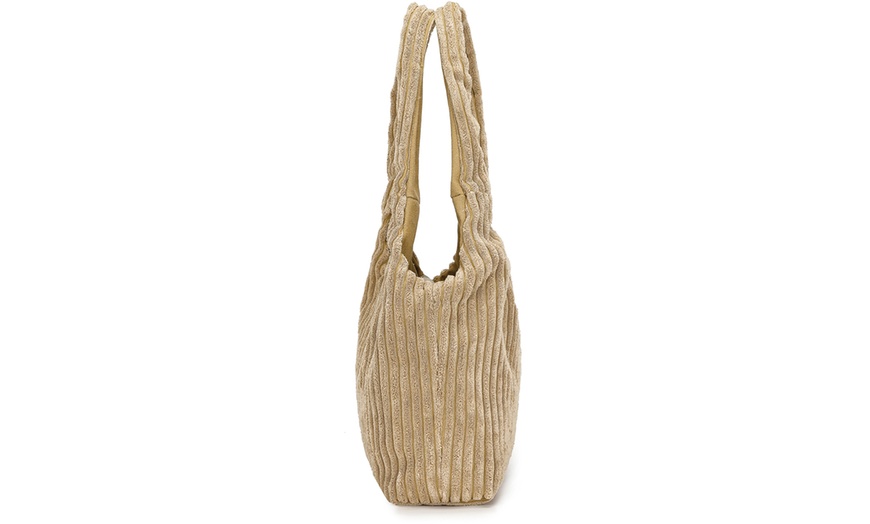 Image 22: Women's Reversible Corduroy Shoulder Bag