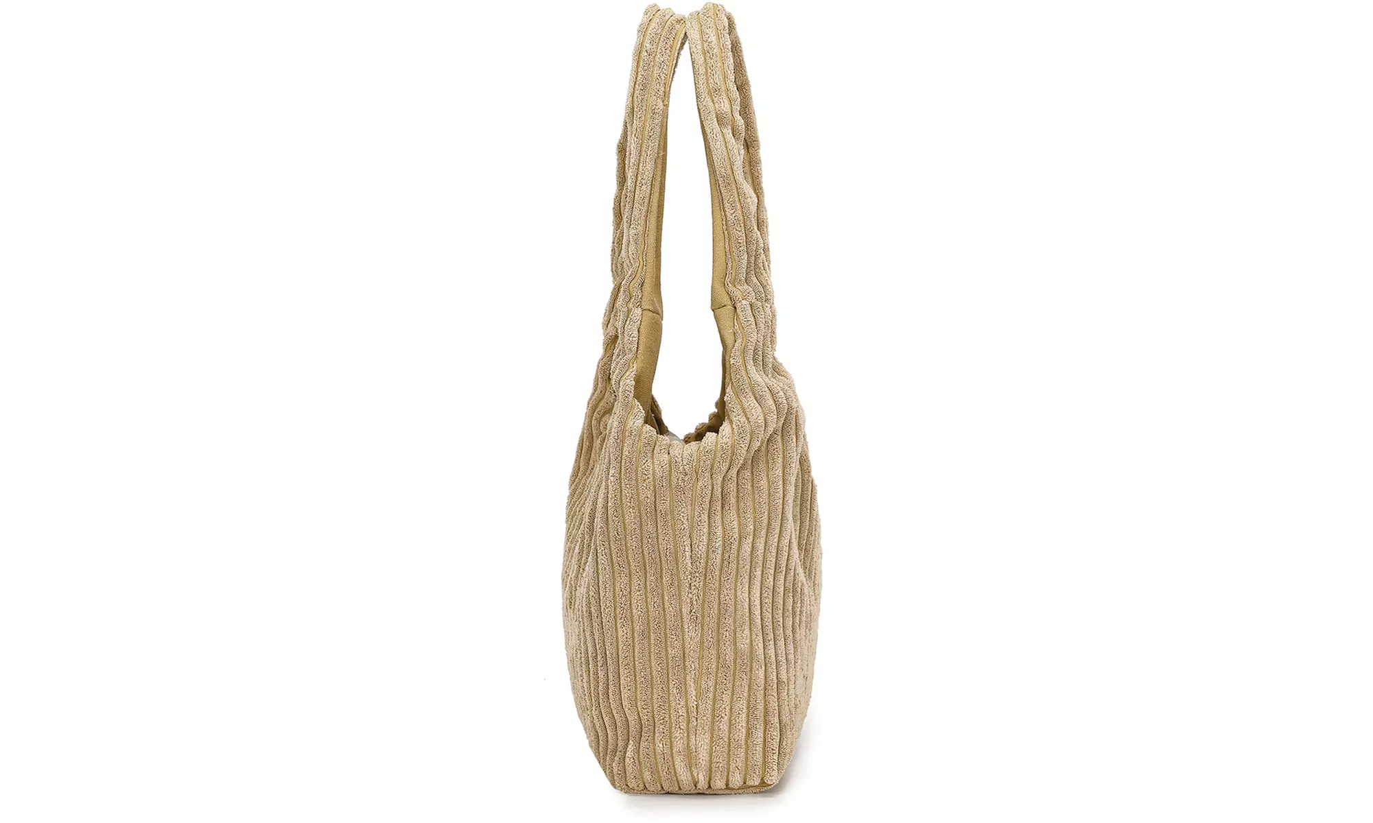 Women's Reversible Corduroy Shoulder Bag With Spacious Interior