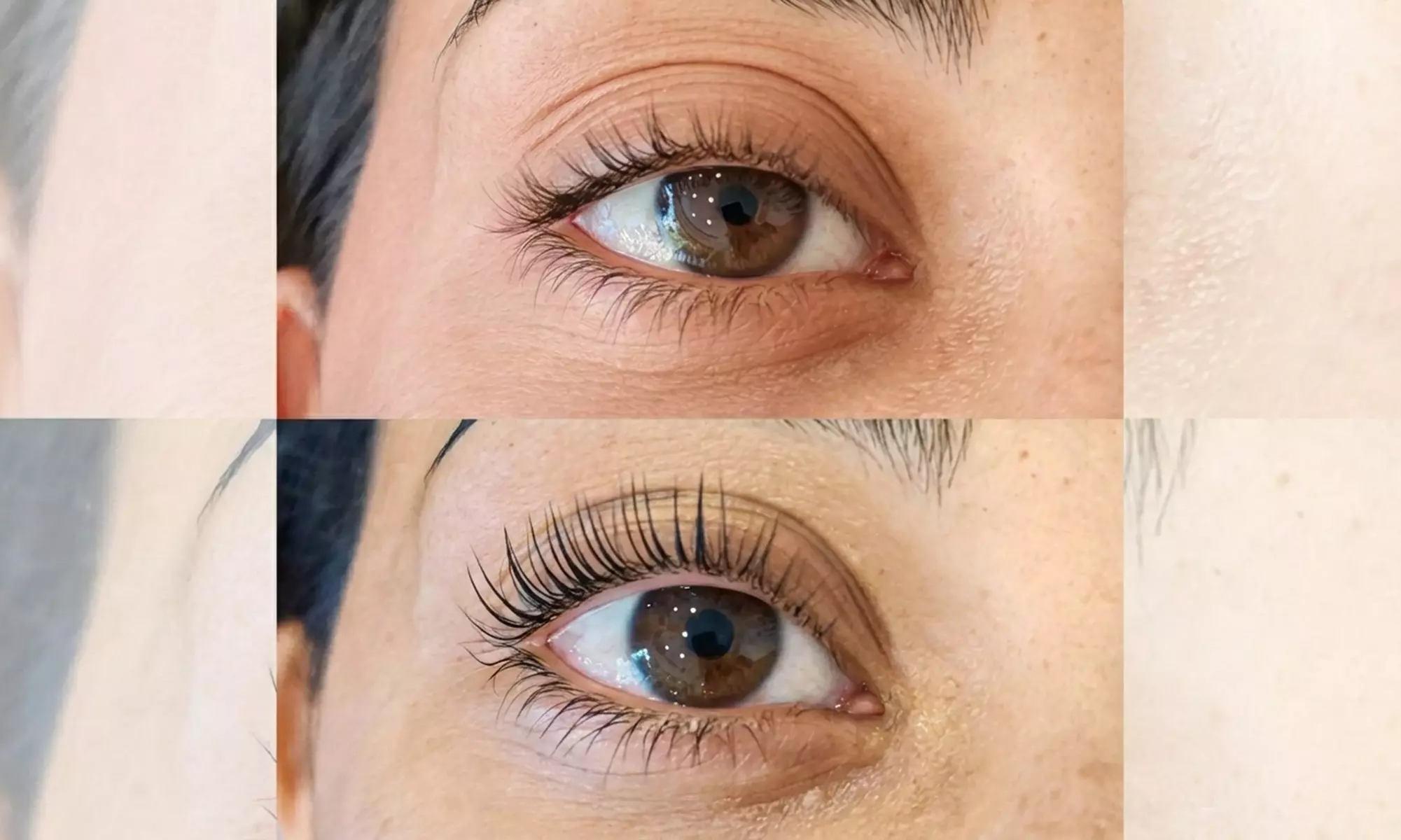 Laminado de cejas coreano o lifting y tinte de pestañas coreano