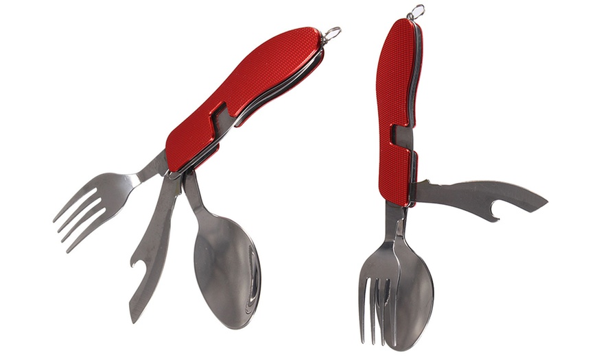 Image 3: Camping Foldable Cutlery Set