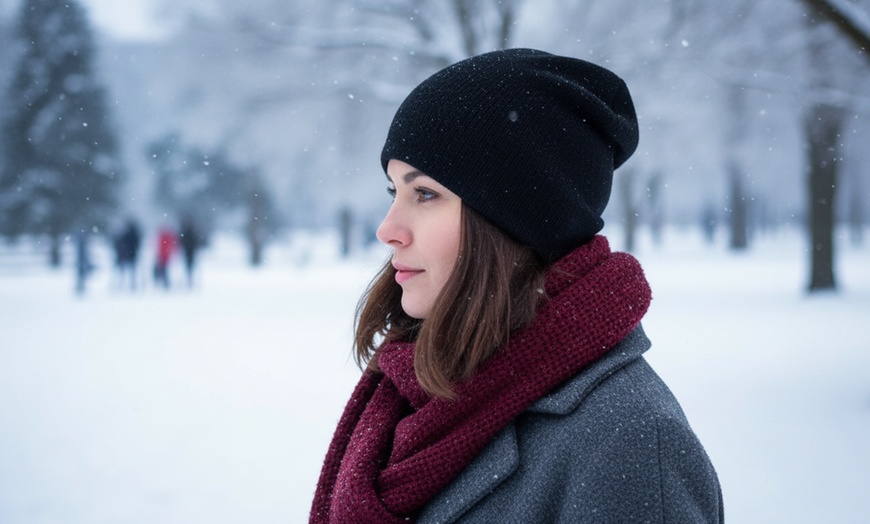 Image 2: 1 of 2 warme en stijlvolle wollen beanies