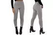 Women's Smart Check Print Stretch Trousers - Image 7