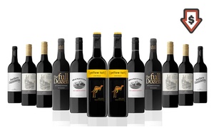 12x Red Mixed Wine inc Yellow Tail