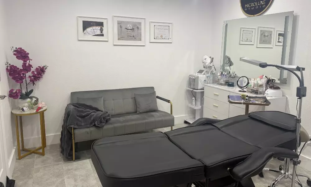 Hydrafacial + Eyebrow Tint Or Henna + Brow Lamination + Microneedling  