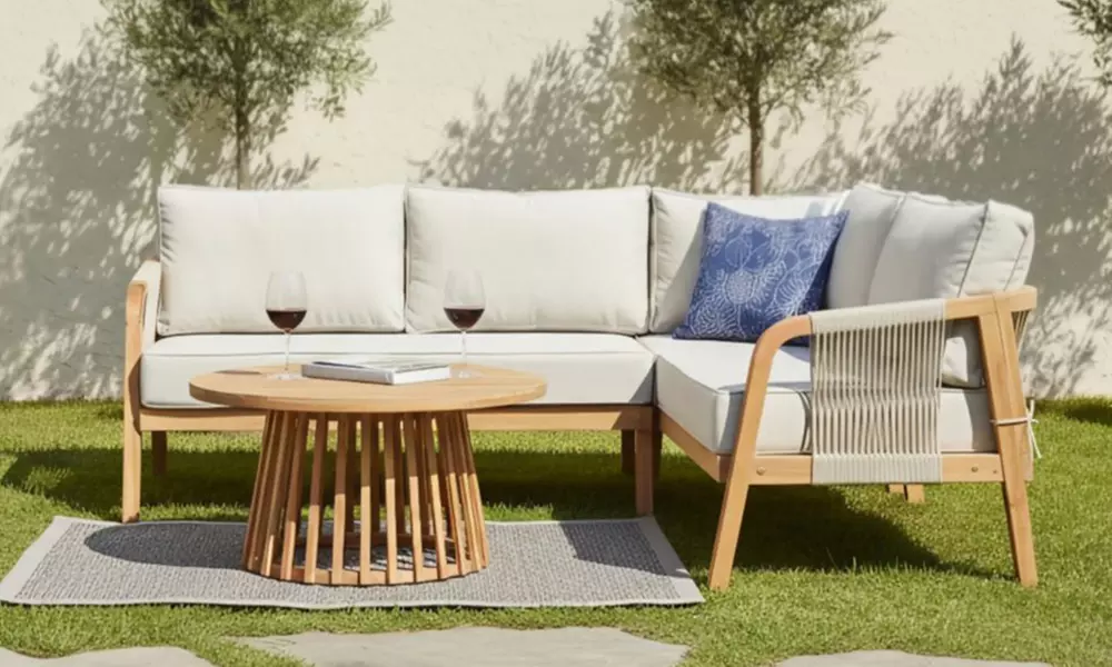 Garden Gear - Acacia Eleni Corner Sofa Set