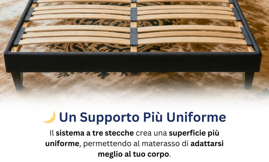 Image 7: Rete a doghe e materasso in memory foam