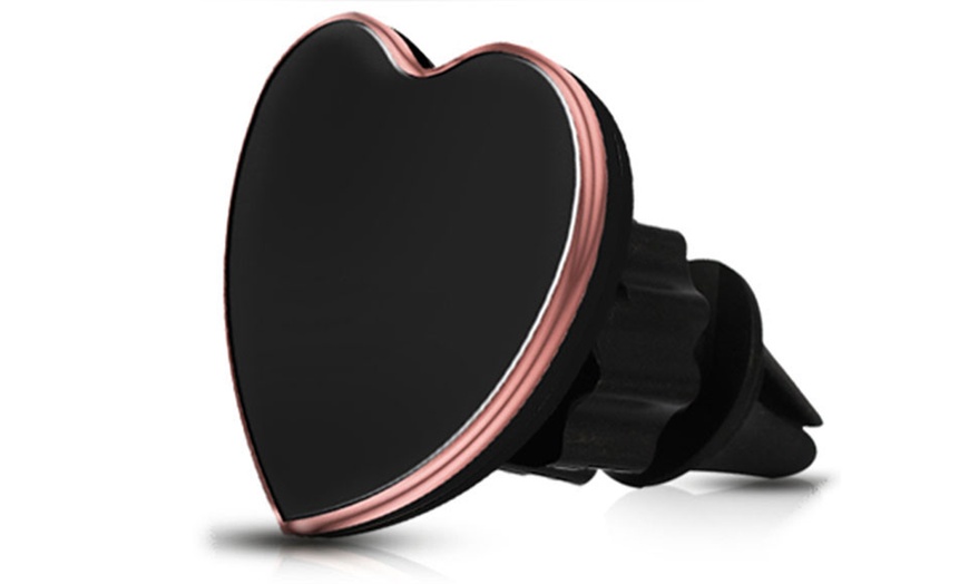 Image 5: Heart-Shaped Magnet Phone Holder