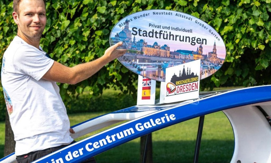 Image 6: 30 Min. Rikscha-Fahrt durch Dresden für 2 Personen