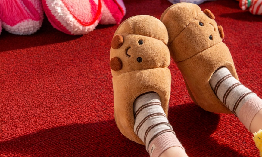 Image 9: Cosy Unisex Home Slippers with Non-Slip EVA Sole