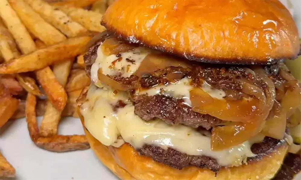 1 or 2 16oz Craft Beers and Smash Burger for Outside Beer Garden