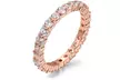 Luxury Cubic Zirconia Eternity Ring Collection in Sterling Silver - Second Medium
