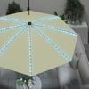 Image 3: Outsunny Cantilever Parasol with Solar or LED Lights