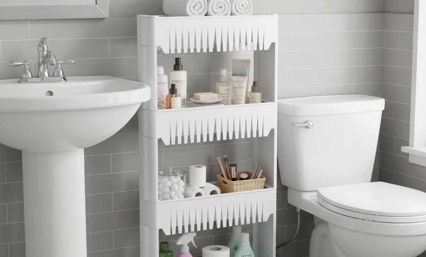 Image 3: Carrellino portaoggetti salvaspazio