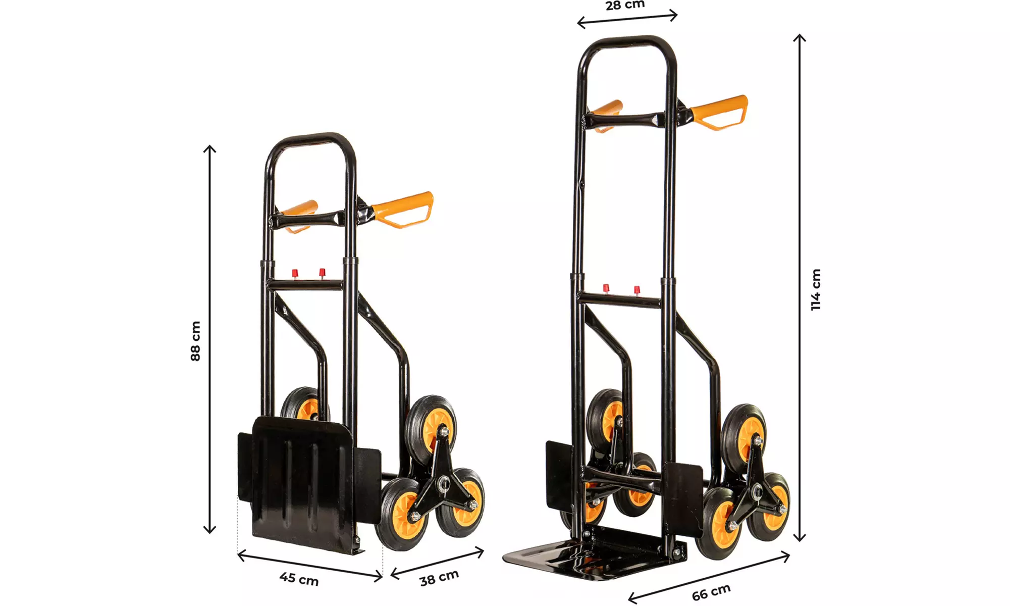 Klappbarer Transport-Trolley mit 6 Rädern