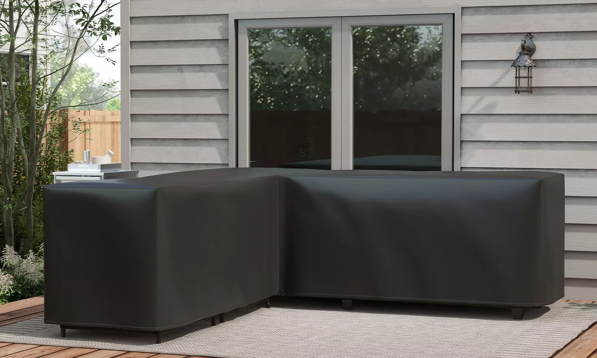 Outsunny L-Shaped Waterproof Furniture Cover