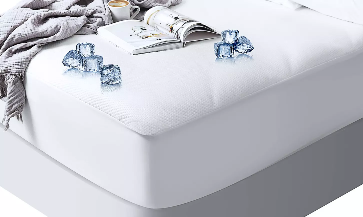 Nestl Cooling Mattress Protector, Waterproof Extra Deep Mattress Cover