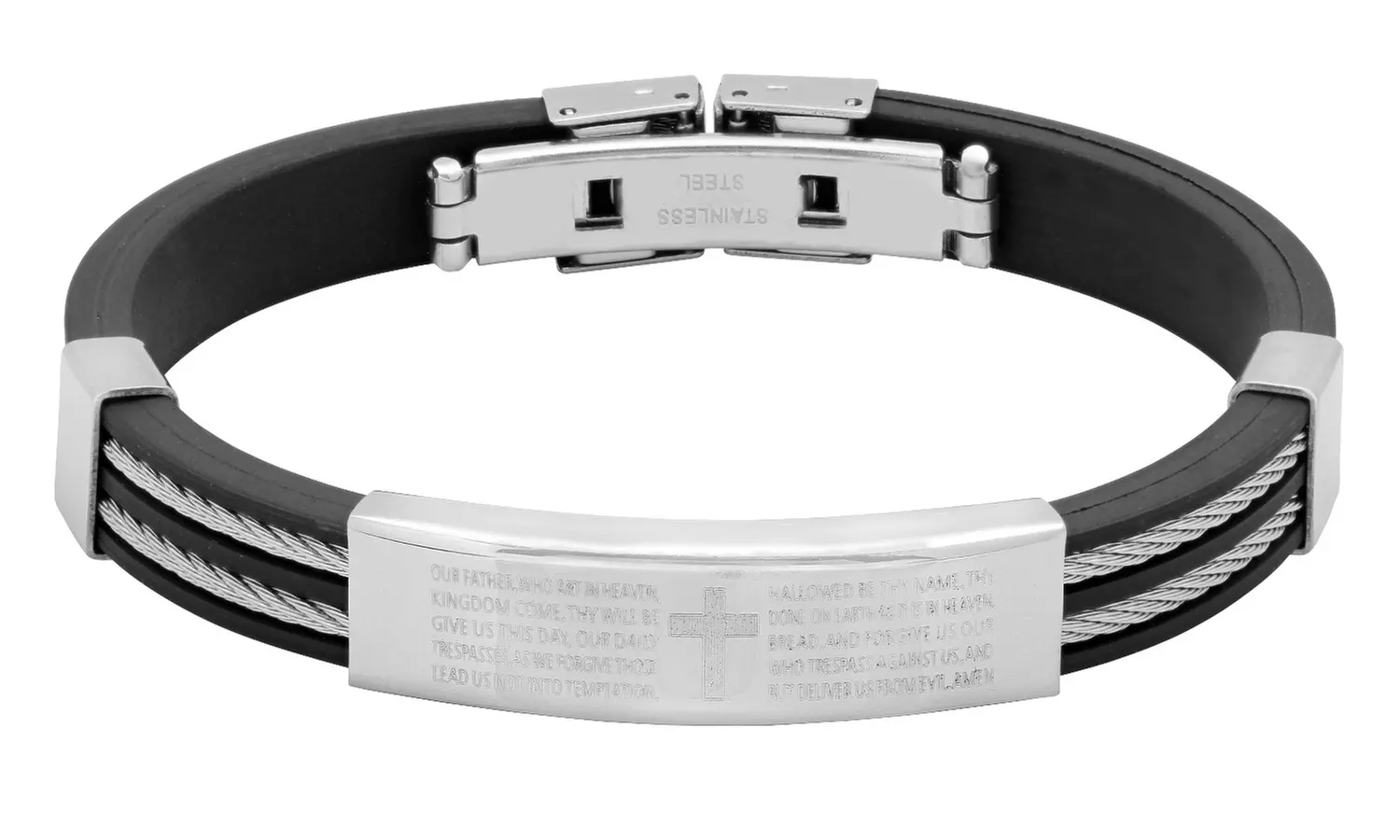 Mens Prayer Bracelets in English or Spanish DS