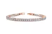 Princess Cut Crystal Tennis Bracelet Made With Crystals From Swarovski - Second Medium