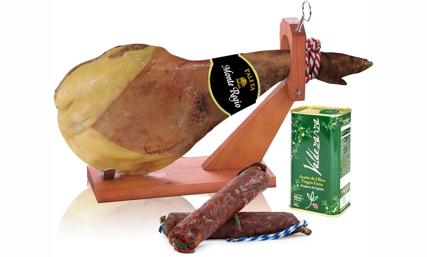 Image 1: 4kg Cured Serrano Ham Shoulder