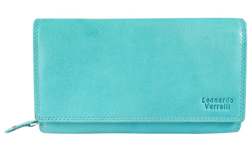 Image 45: Portefeuille en cuir véritable Leonardo Verrelli avec protection RFID