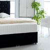 Image 2: Suede Ottoman Divan Bed Set with Mattress in Multiple Colours & Sizes