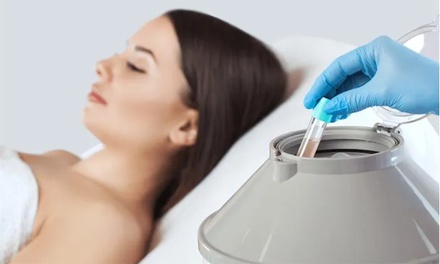 One Premium Clinical PRP Treatment for Face or Hair Loss with Biotin and Exomes
