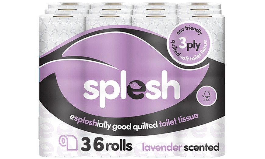 Image 7: Splesh Toilet Roll Mega Bundle, Soft and Quilted Eco-Friendly Scents