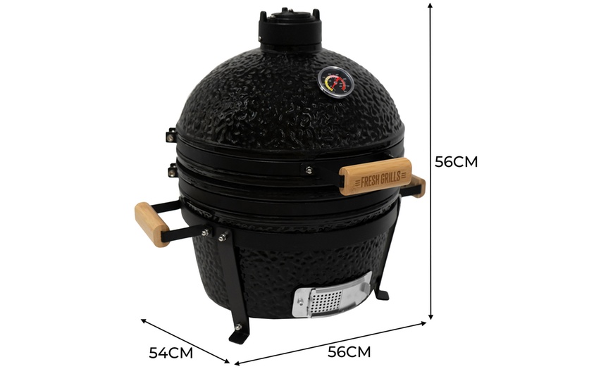 Image 7: 13" or 16" Kamado BBQ Grill