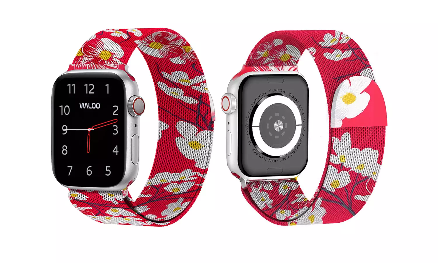 Waloo Floral Printed Milanese Band for Apple Watch