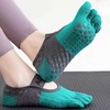 Image 1: Yoga Pilates Socks - Full Toe, Non-Slip Grip, Breathable Cotton