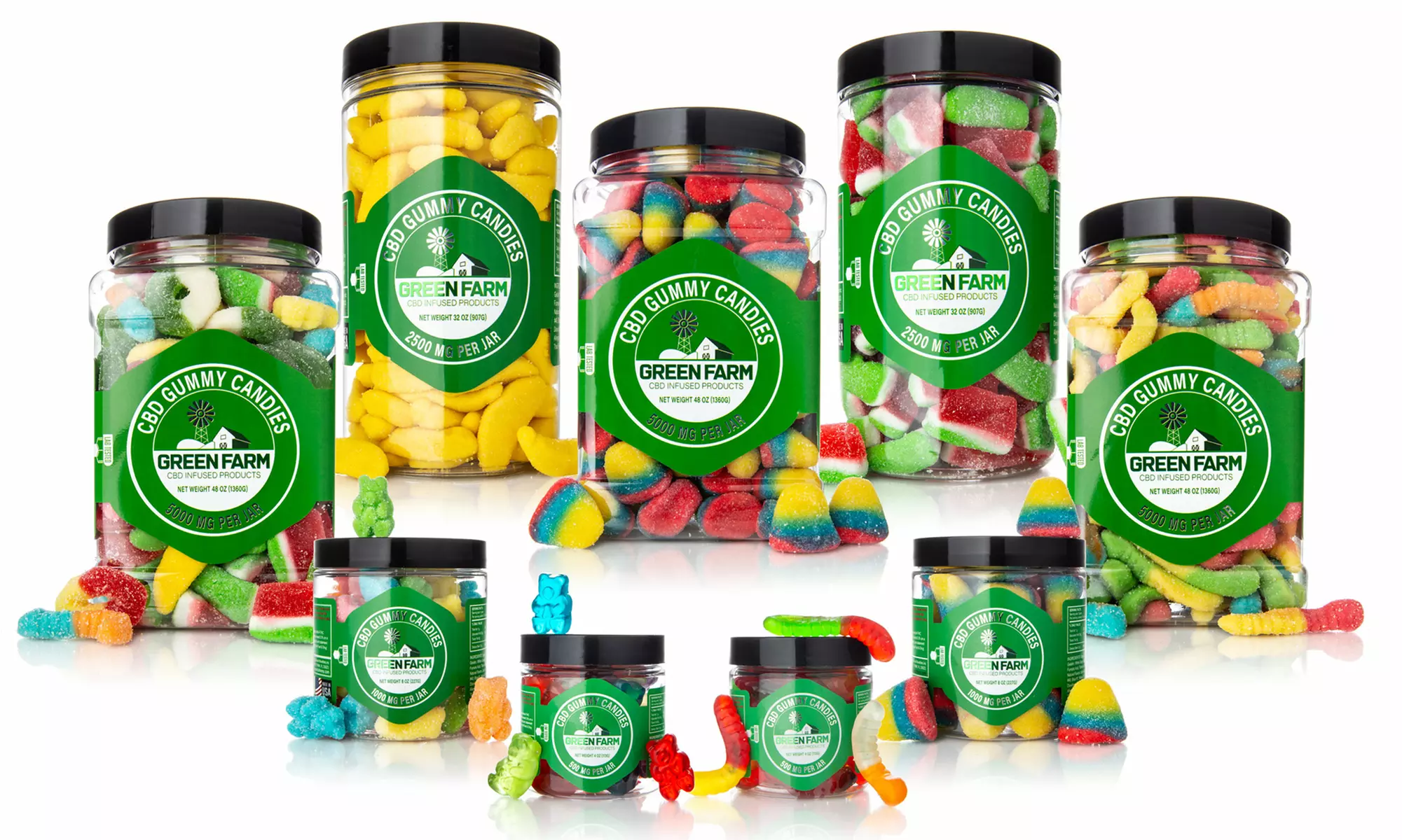 Green Farm Tasty Gummies for Sleep and Anxiety from Green Farm (500MG-5000MG)