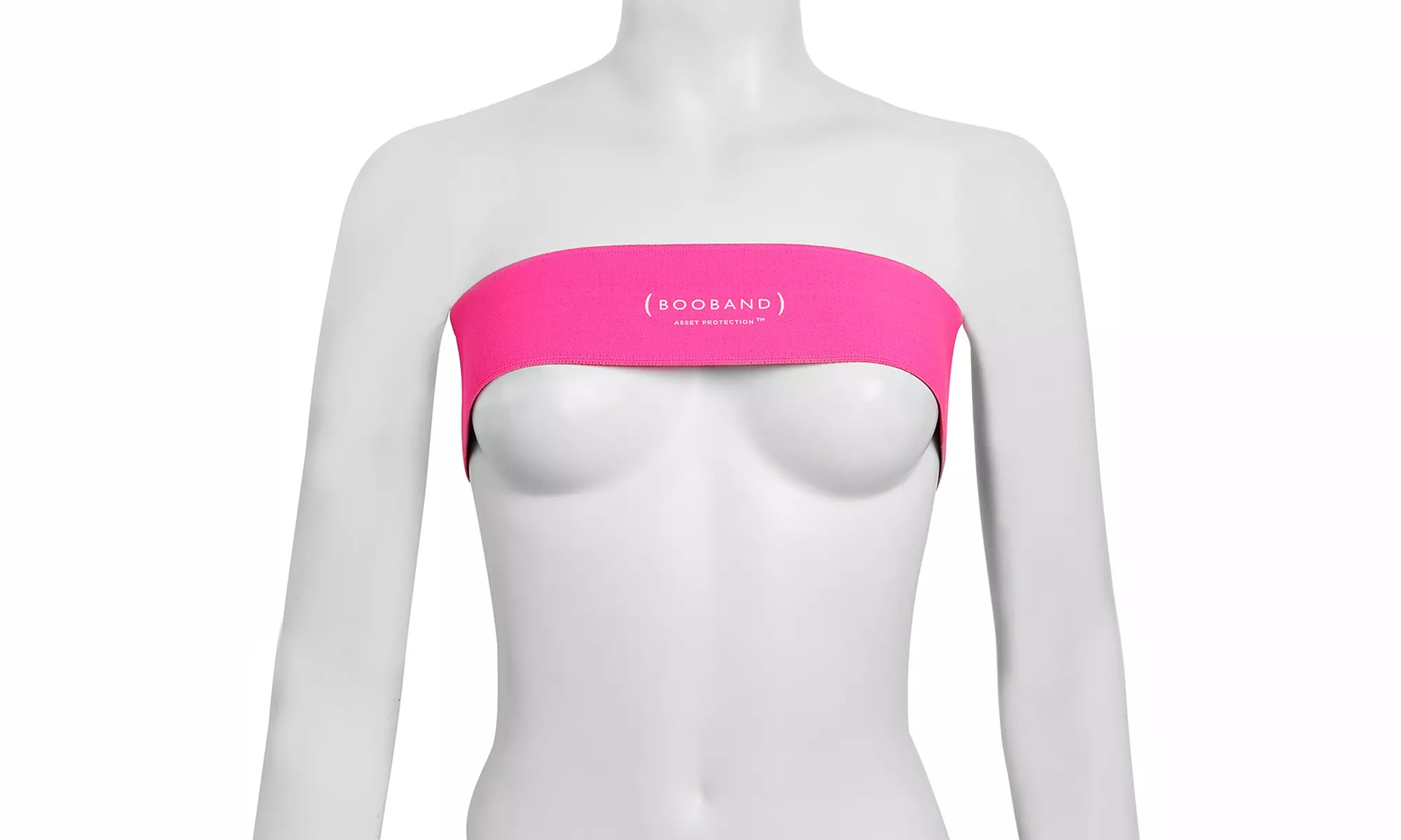 1x oder 2x Booband Sport Brustband für Damen in Schwarz oder Pink - Second Medium