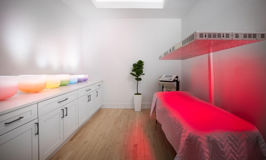 Image 1: Ionic Detox Foot Bath and Red Light Therapy with Optional Reflexology