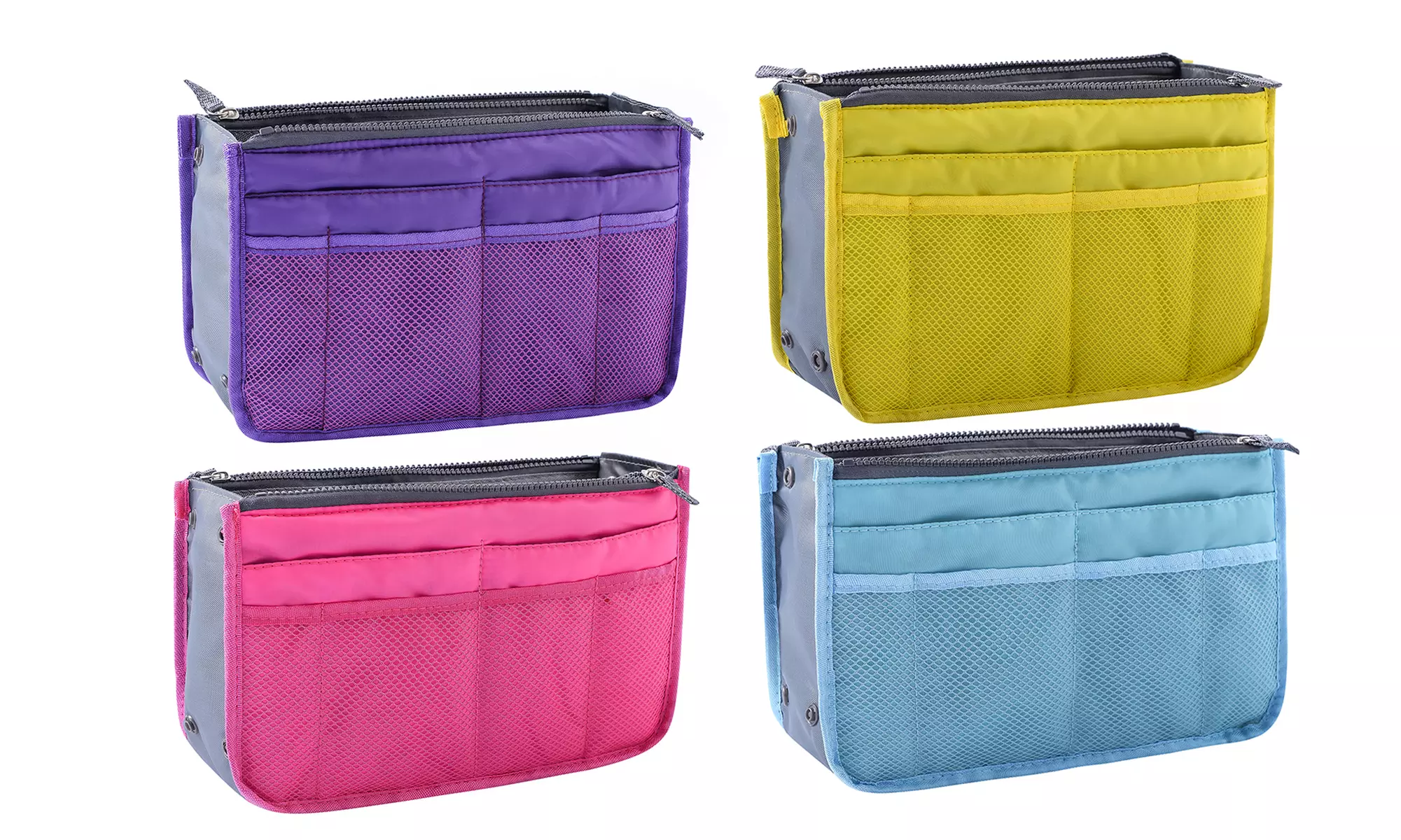 1x, 2x, 3x oder 4x Organizer mit 13 Fächern für Handtasche