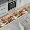 Image 4: Tappeto passatoia da cucina in stile natalizio