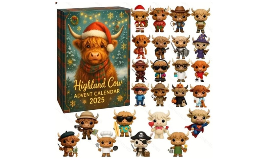 Image 2: 2D Alpine Cow Christmas Advent Calendar
