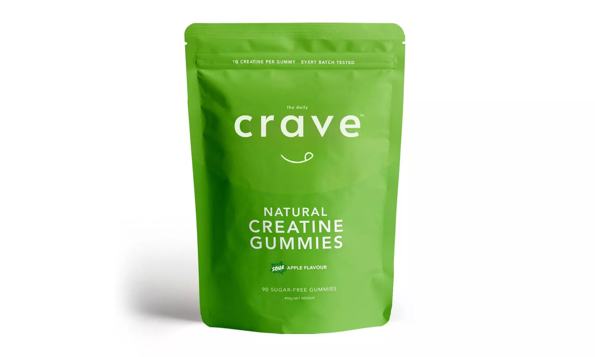 Natural Creatine Gummies Sour Apple or Raspberry Pack From The Daily Crave (Up to 25% Off) - Second Medium