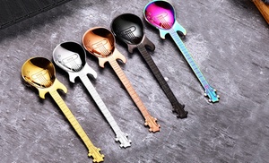 4x Guitar-Shaped Spoons