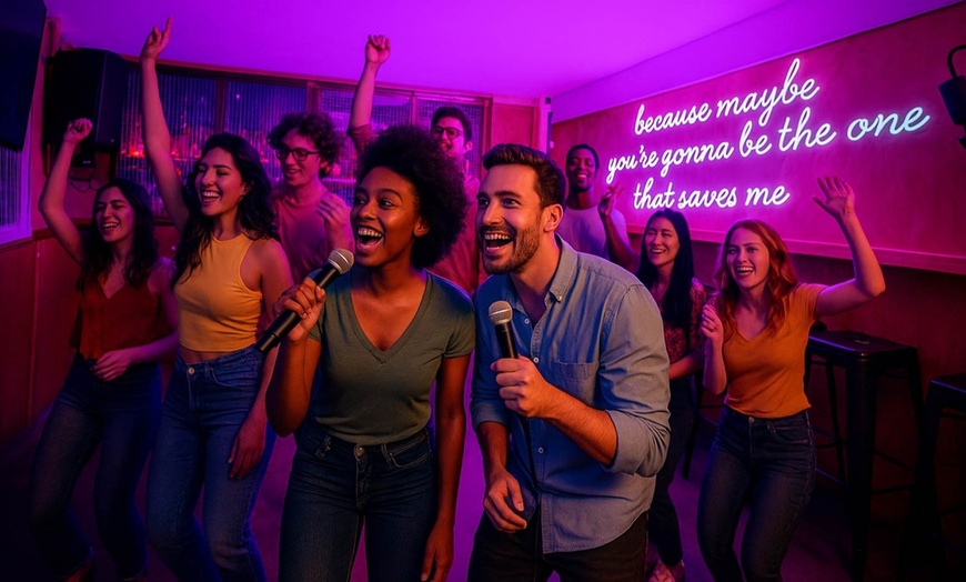 Image 2: Private Karaoke Booth for Up to 15 People + Cocktail Jug