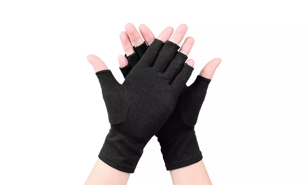 Compressiehandschoenen met open vingertoppen