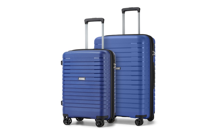 Image 18: Valises Kono rigides à poignée télescopique avec serrure TSA