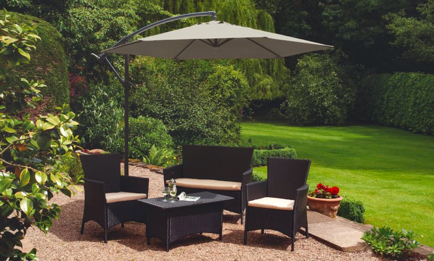 Image 7: Cantilever Parasols - Standard or Solar LED + Optional Base