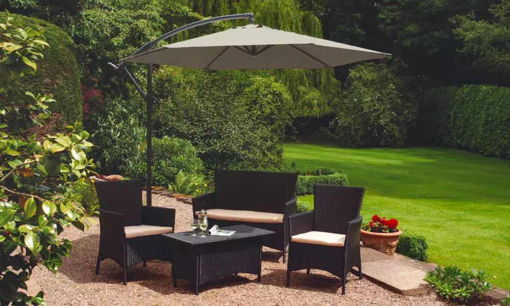 Cantilever Parasols - Standard or Solar LED + Optional Base